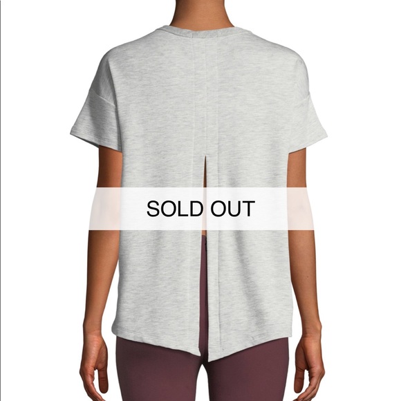 NEW • Rag & Bone • Kat Split Back Tee Gray Medium - Picture 3 of 7